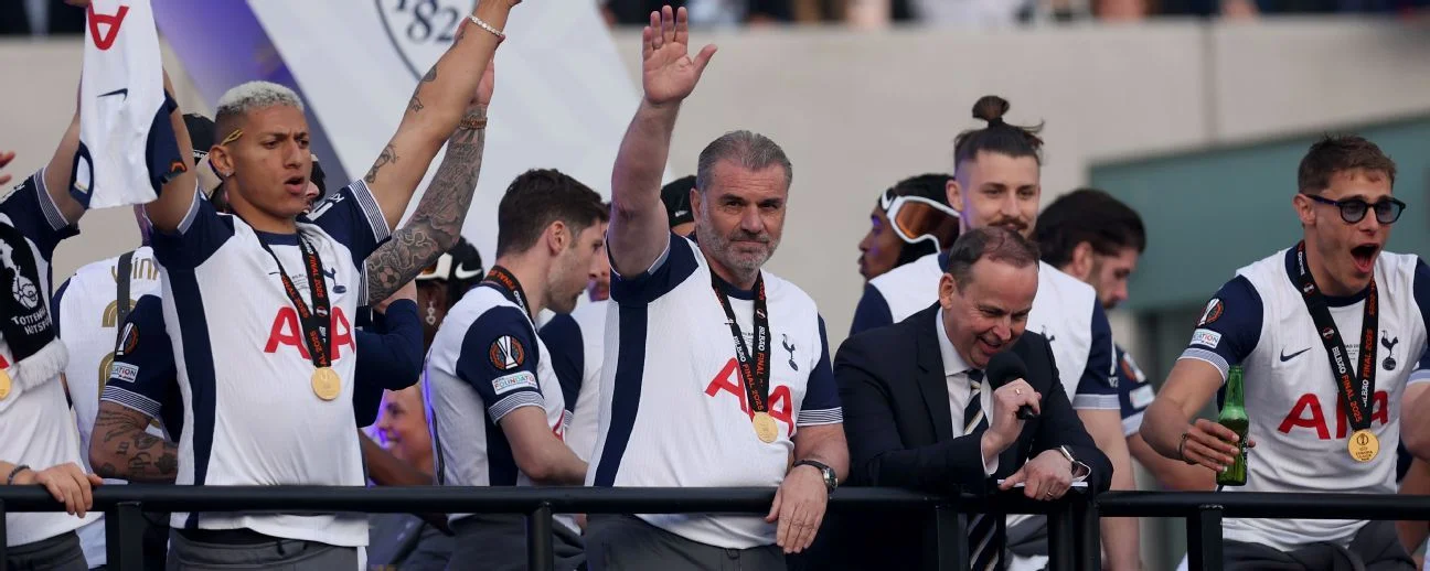 Ange Postecoglou still unsure of Tottenham future after parade
